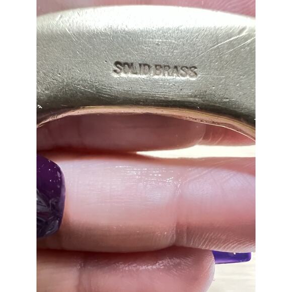 Vintage Western Buckle Horse Stallions Design Leather Belt & Solid Brass Size 40 - Picture 9 of 11